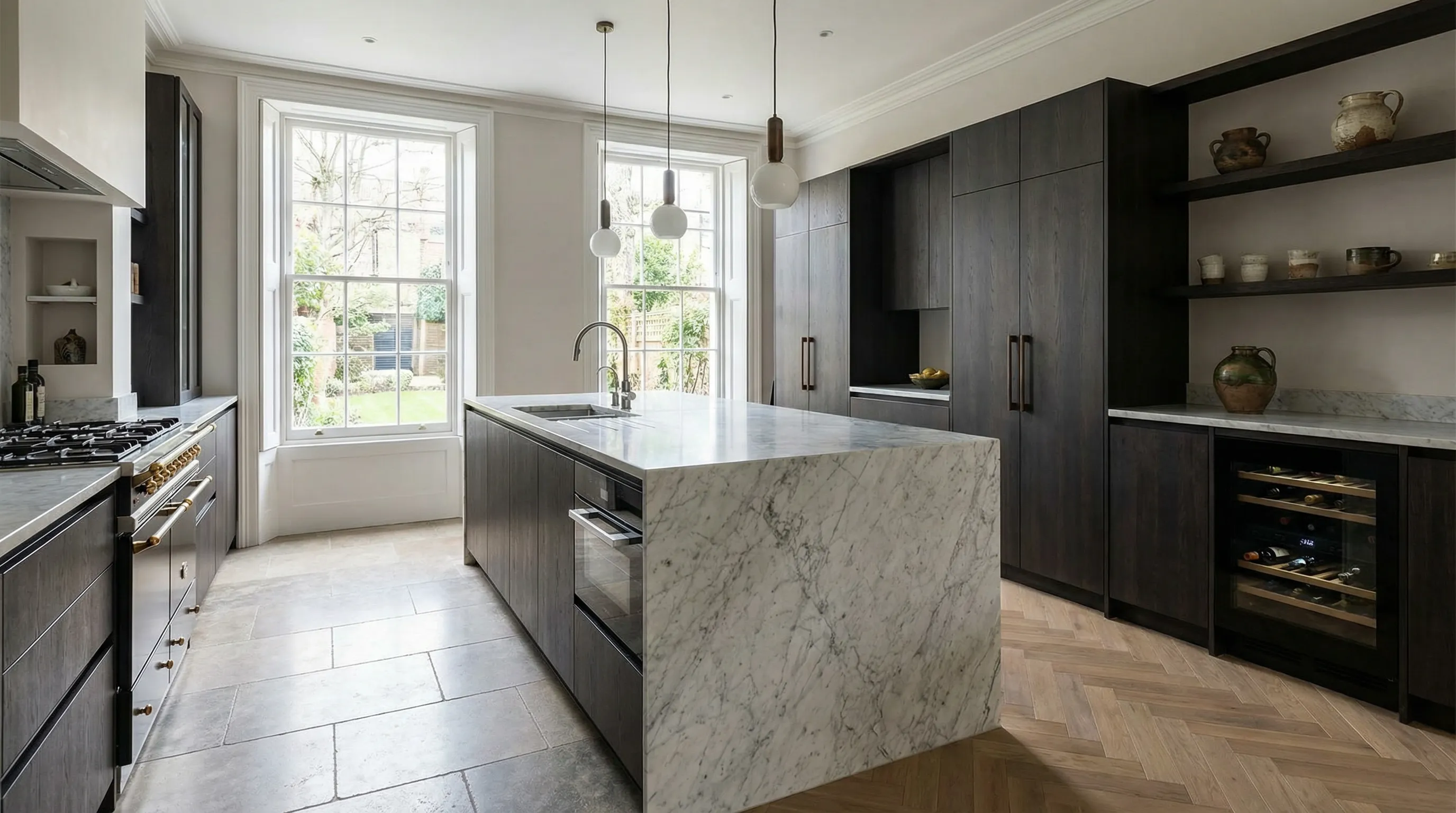 AI-generated photorealistic visualisation merging the CAD render into the original photograph