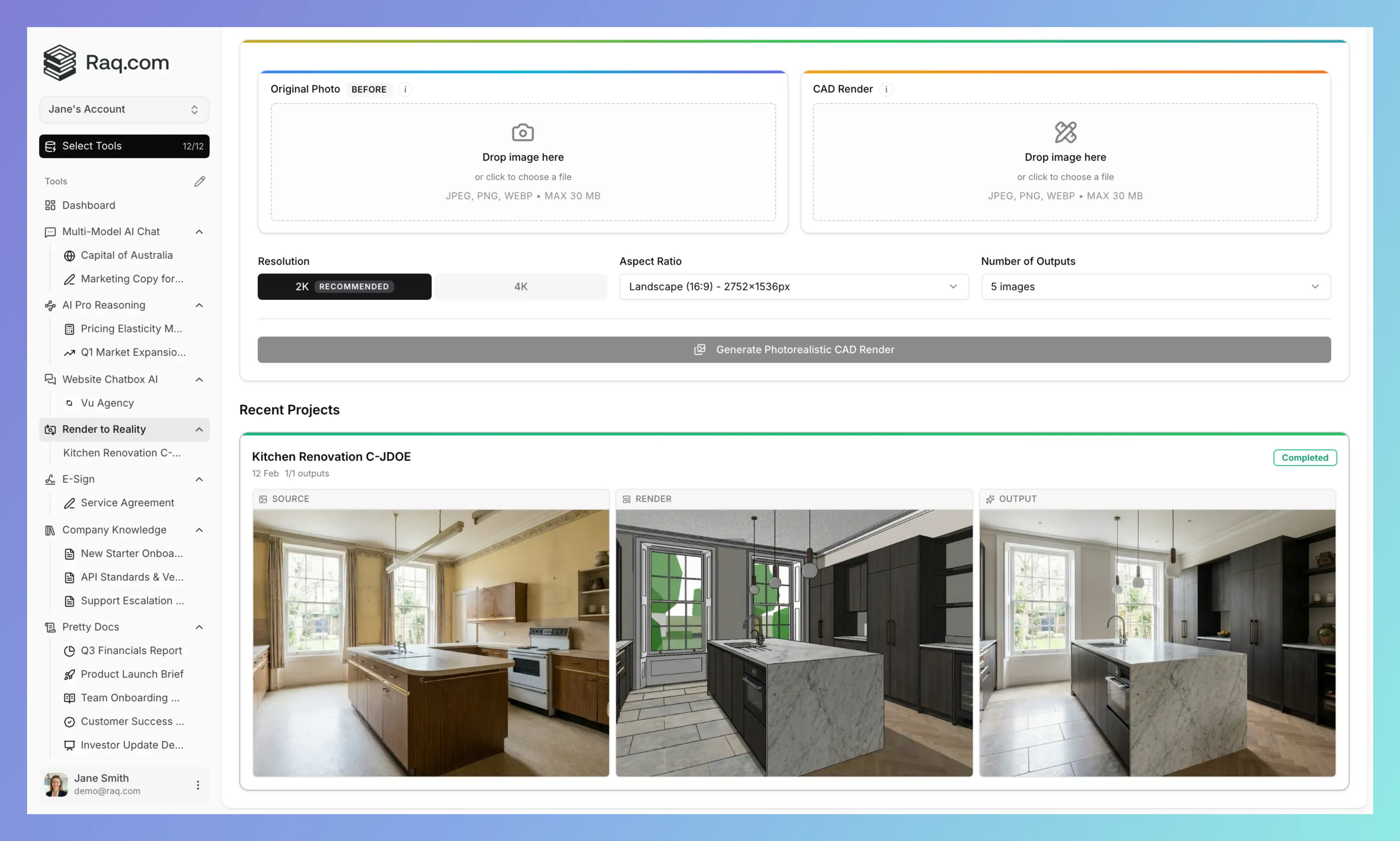 Render to Reality: See Your Designs in the Real World